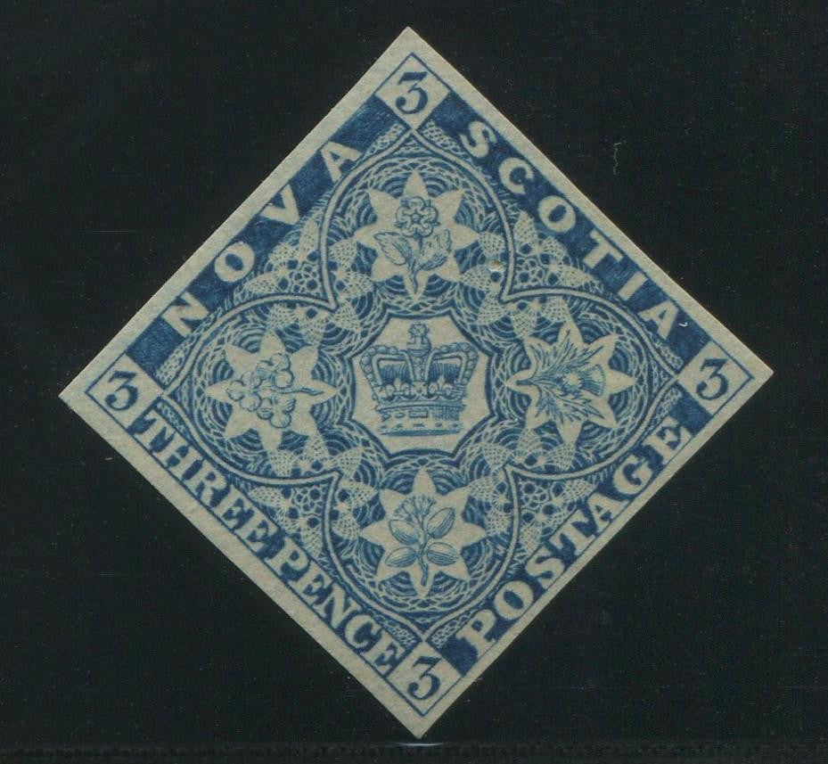 0002NS1707 - Nova Scotia #2 - Mint Reprint - Deveney Stamps Ltd. Canadian Stamps