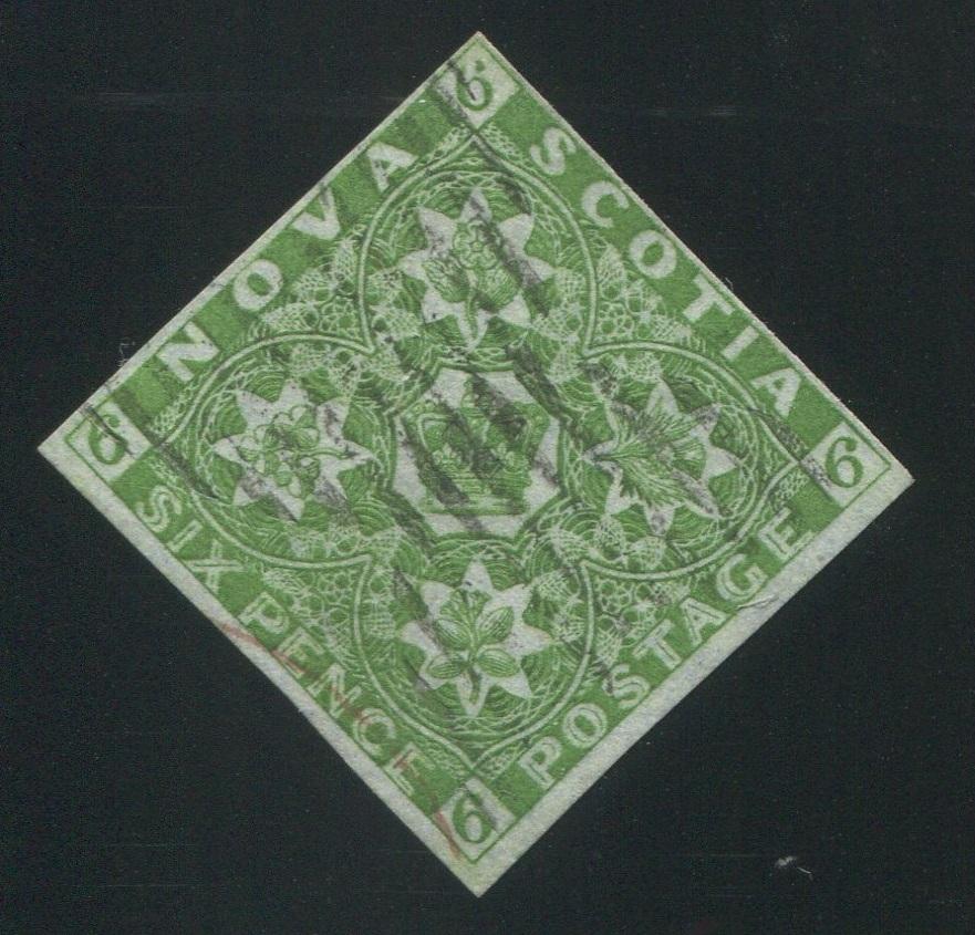 0004NS1709 - Nova Scotia #4 - Used - Deveney Stamps Ltd. Canadian Stamps
