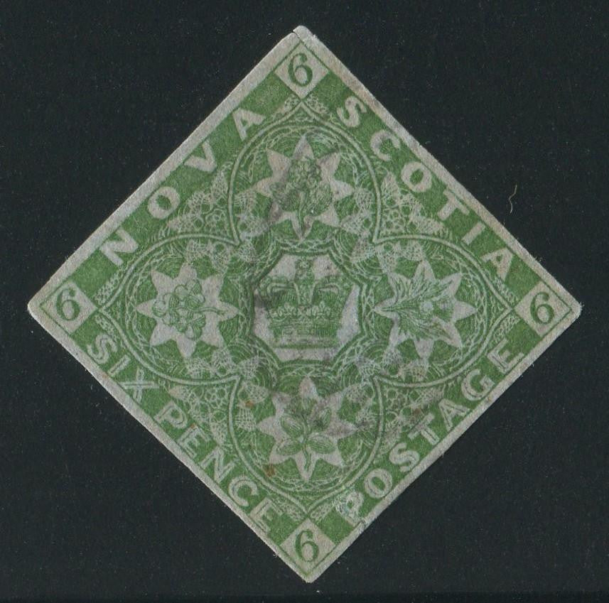 0004NS1707 - Nova Scotia #4 - Used - Deveney Stamps Ltd. Canadian Stamps