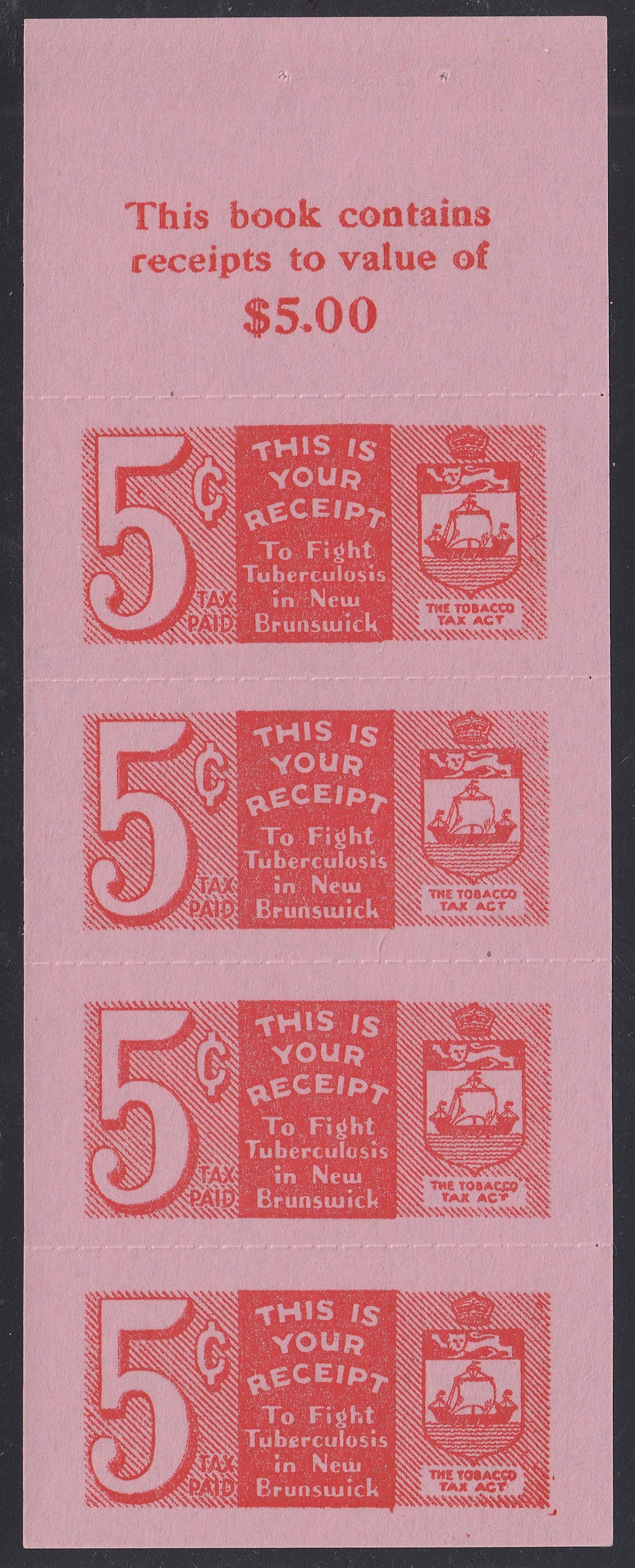 0074NB2105 - NBT14d - Uncancelled Booklet Pane