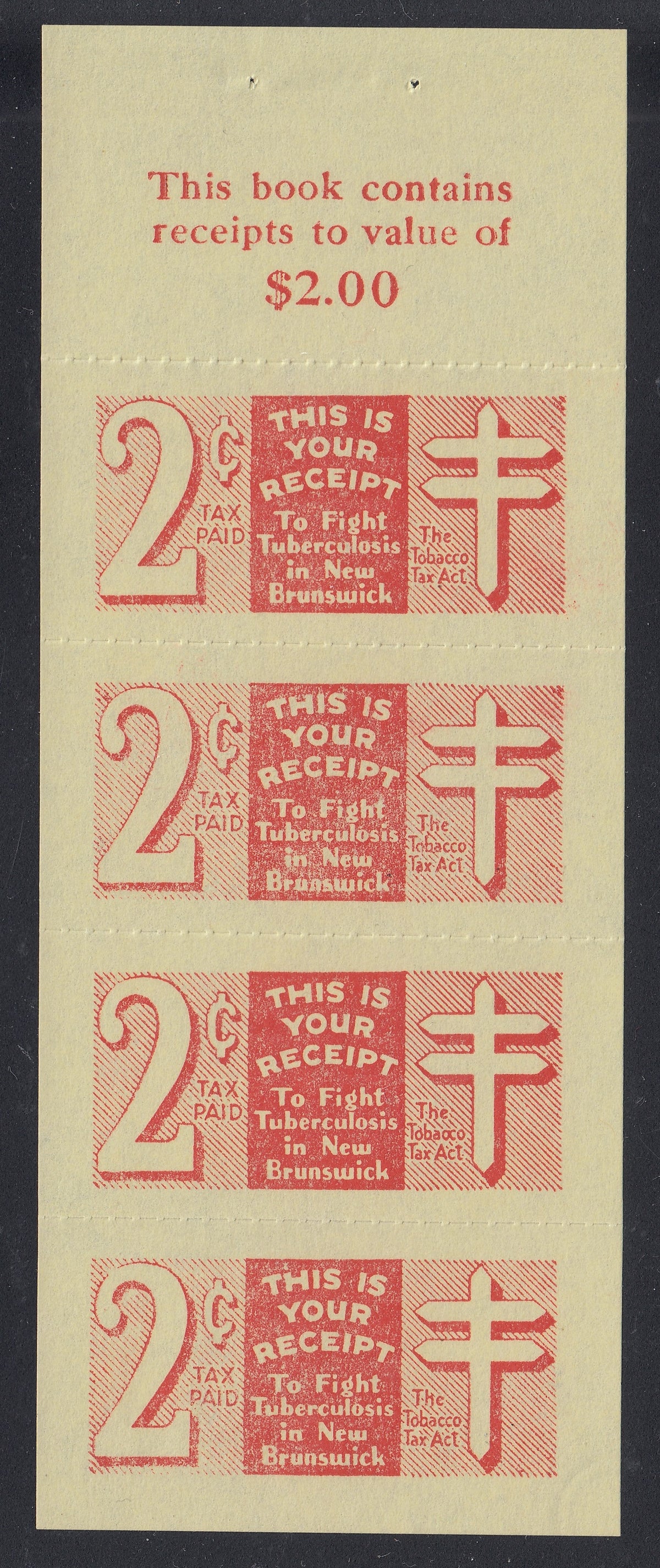 0068NB2105 - NBT8d - Uncancelled Booklet Pane