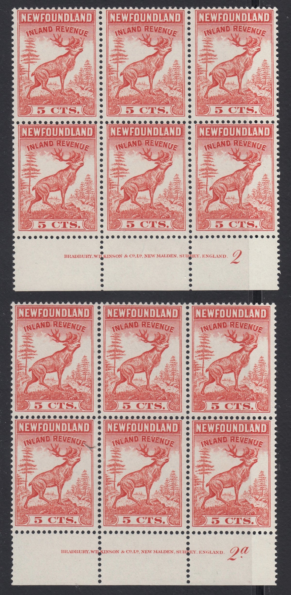 0046NF2108 - NFR46 - Mint Inscrip. Blocks