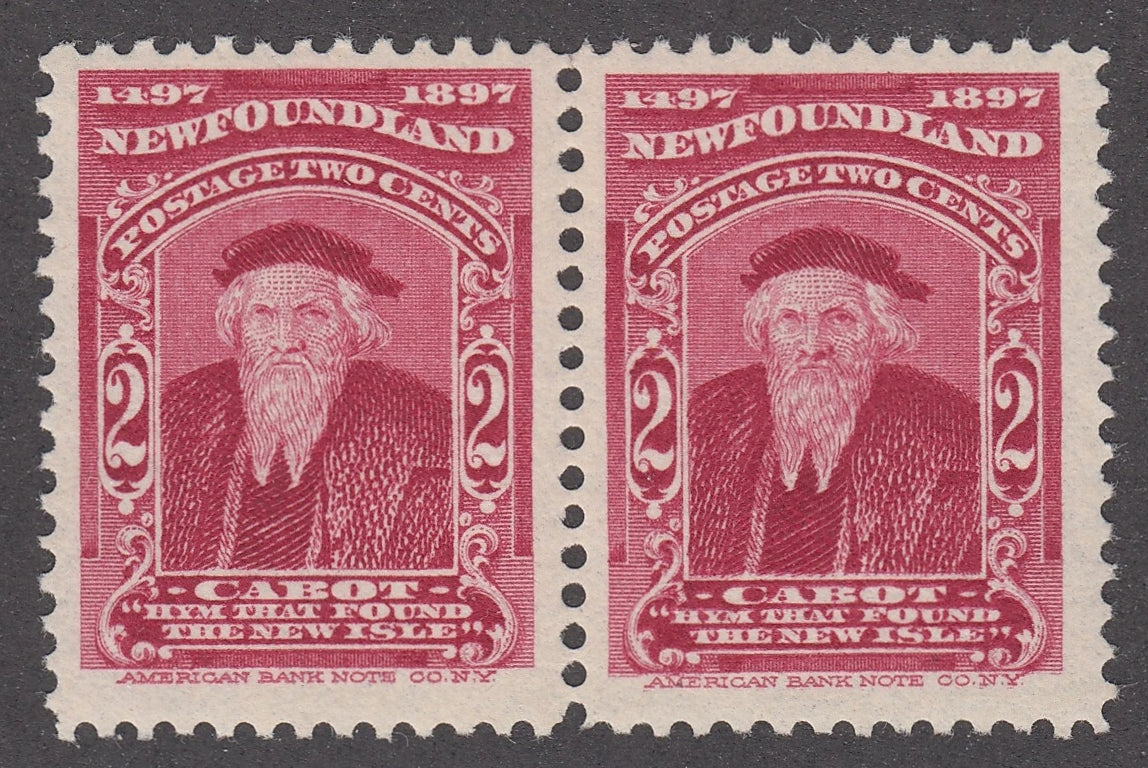 0062NF2106 - Newfoundland #62, 62ii - Mint Pair