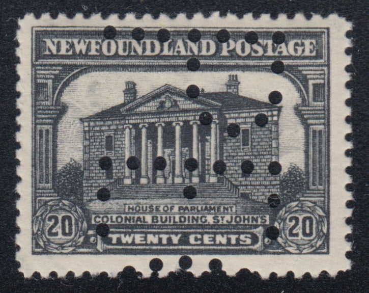 0171NF2301 - Newfoundland #171 - Mint SPECIMEN Perfin