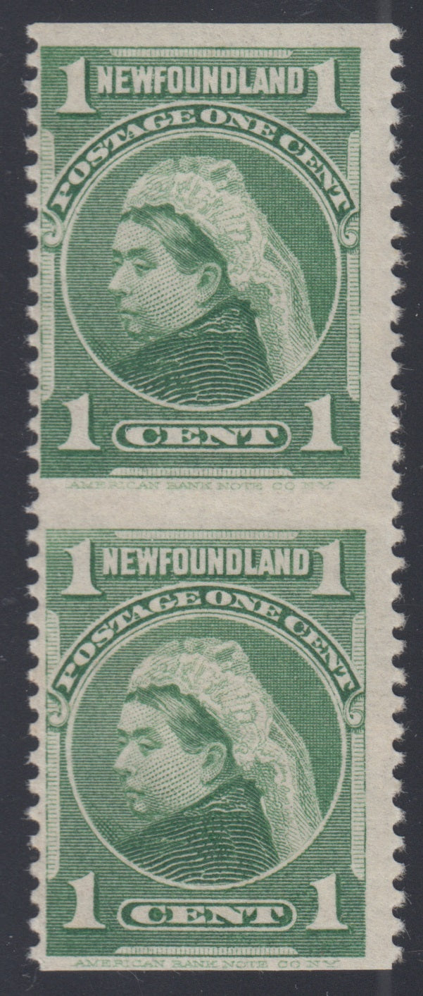 0080NF2205 - Newfoundland #80b - Mint, IMPERF PAIR