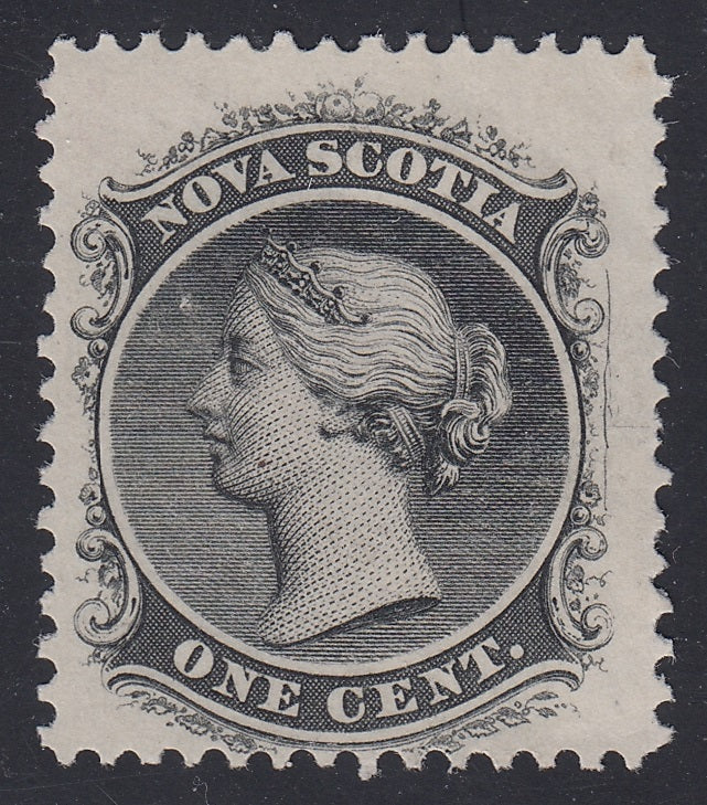0008NS1805 - Nova Scotia #8 - Mint, Unlisted Plate Crack