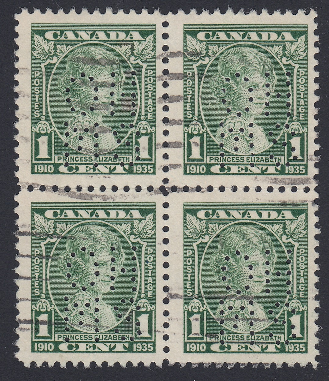 0241CA1804 - Canada OA211 &#39;A&#39; - Used Block of 4