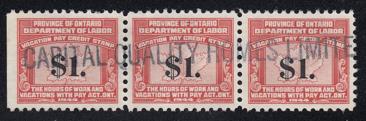 0167ON2103 - OV10, 11 - Used Strips, Unique Cancels