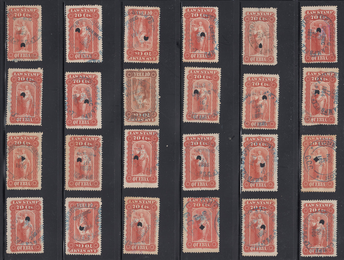 0021QL2109 - QL21 - Used, Group of Dated Cancels
