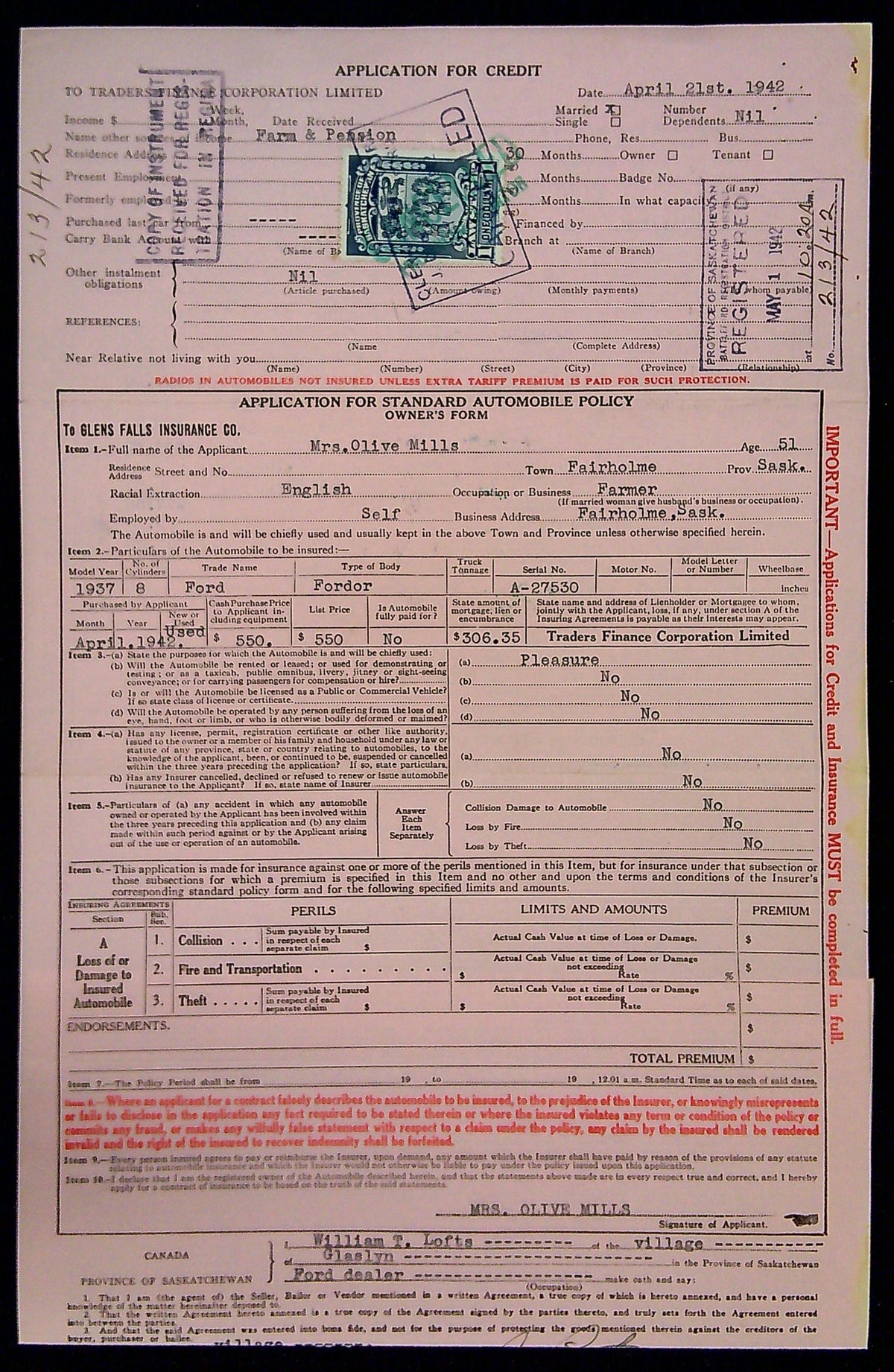 0051SL2110 - SL51 - Saskatchewan Document