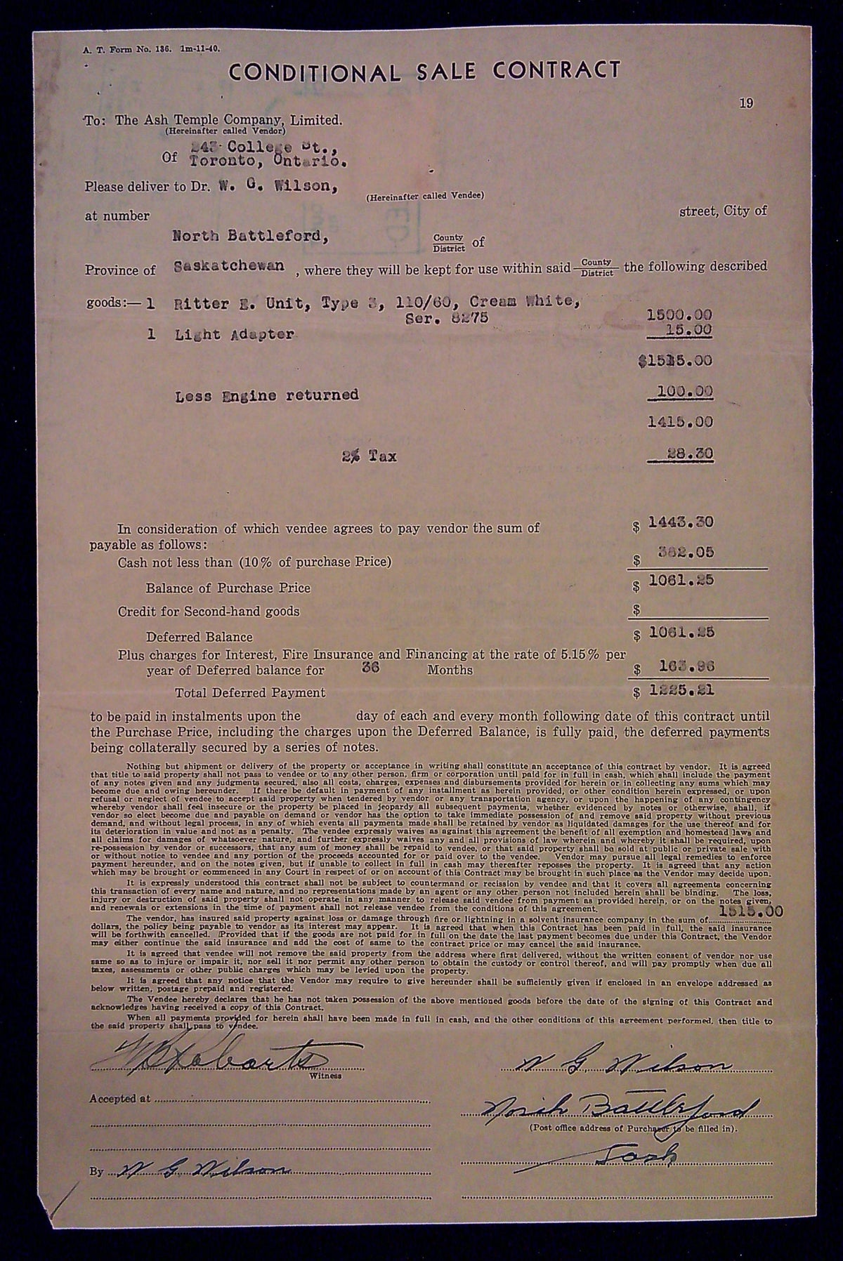 0052SL2110 - SL52 - Saskatchewan Document