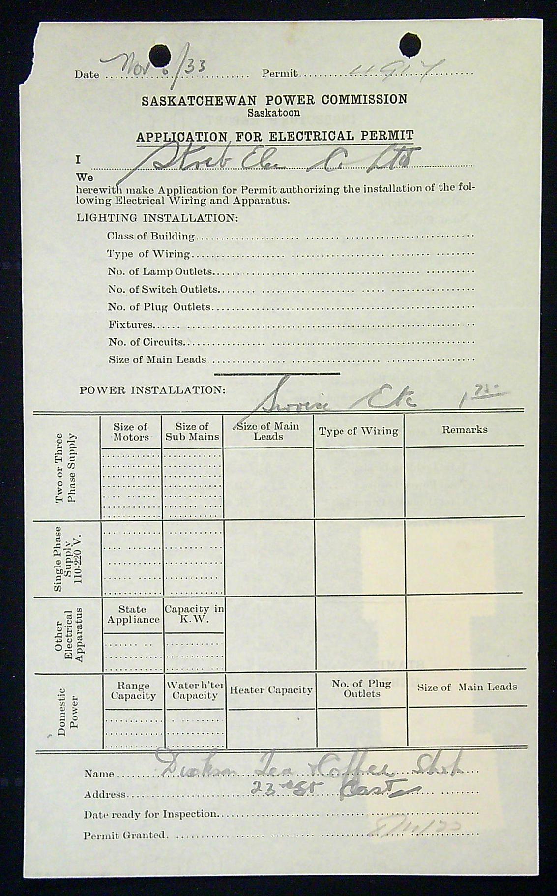 0087SE2105 - SE9-11 Set - Saskatchewan Document