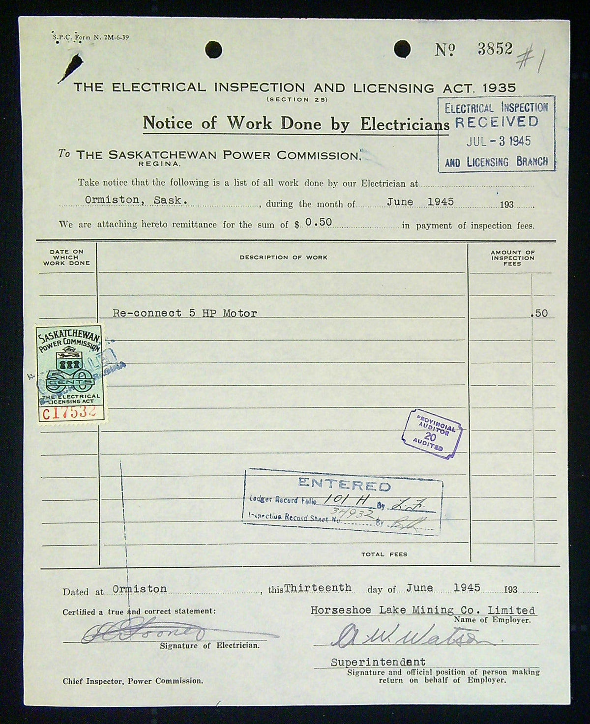 0098SE2105 - SE20a - Saskatchewan Document