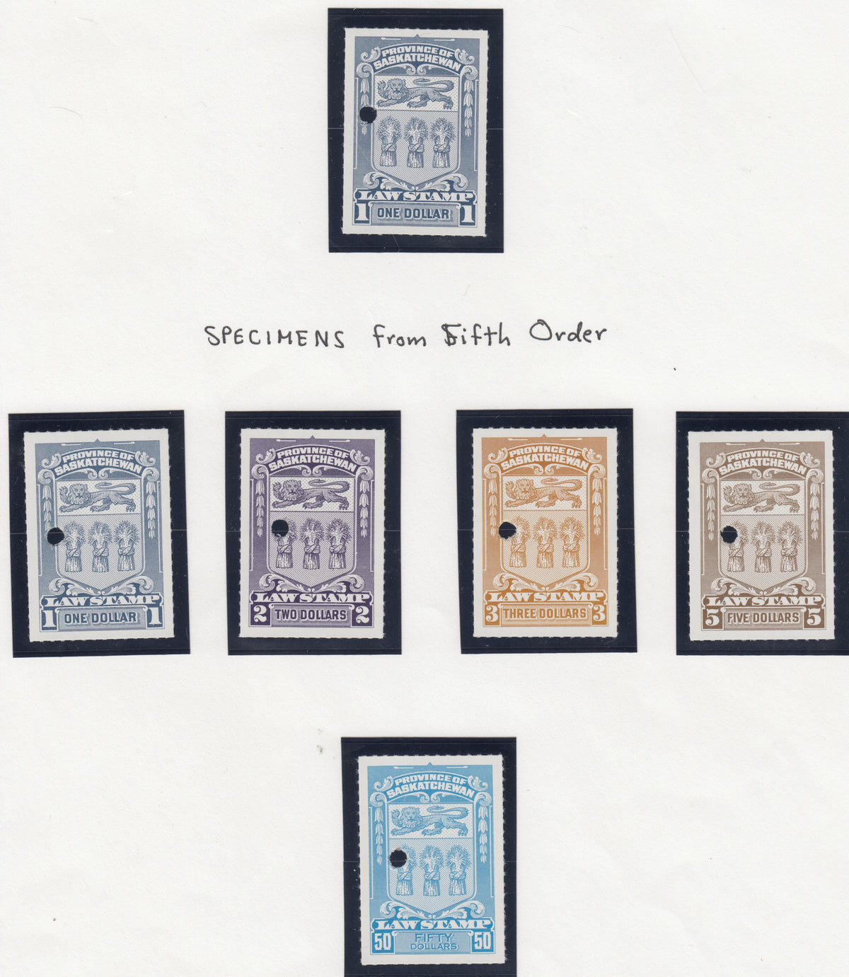 0072SL2111 - SL72//78 - Specimen Fourth/Fifth Order Set