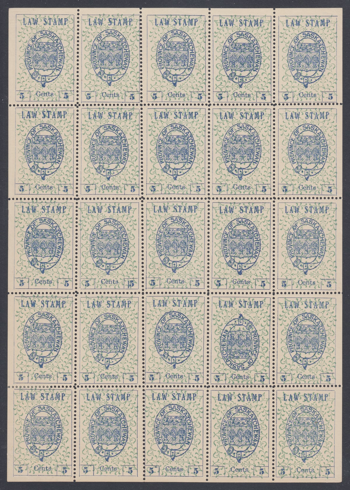 0001SL1701 - SL1,a,b - Mint Sheet of 25 - UNIQUE
