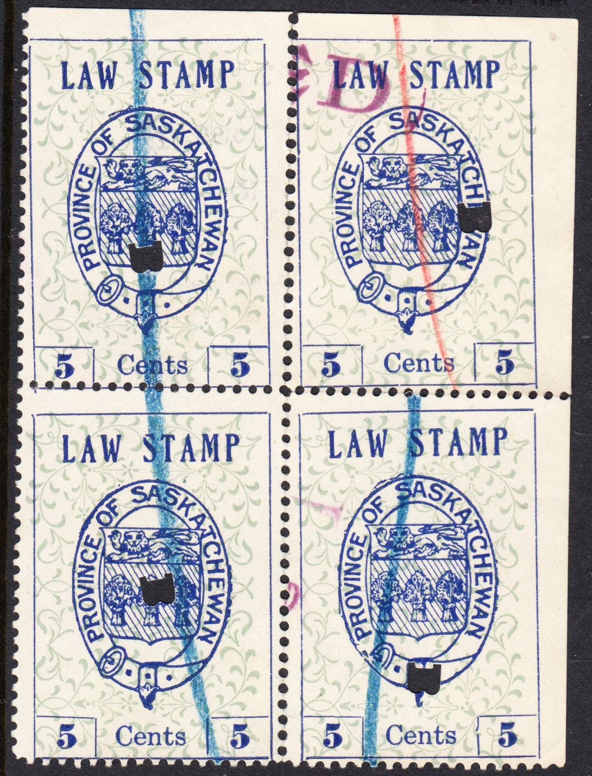 0013SL2107 - SL13a - Imperforate Pair, UNIQUE. w/ Cert