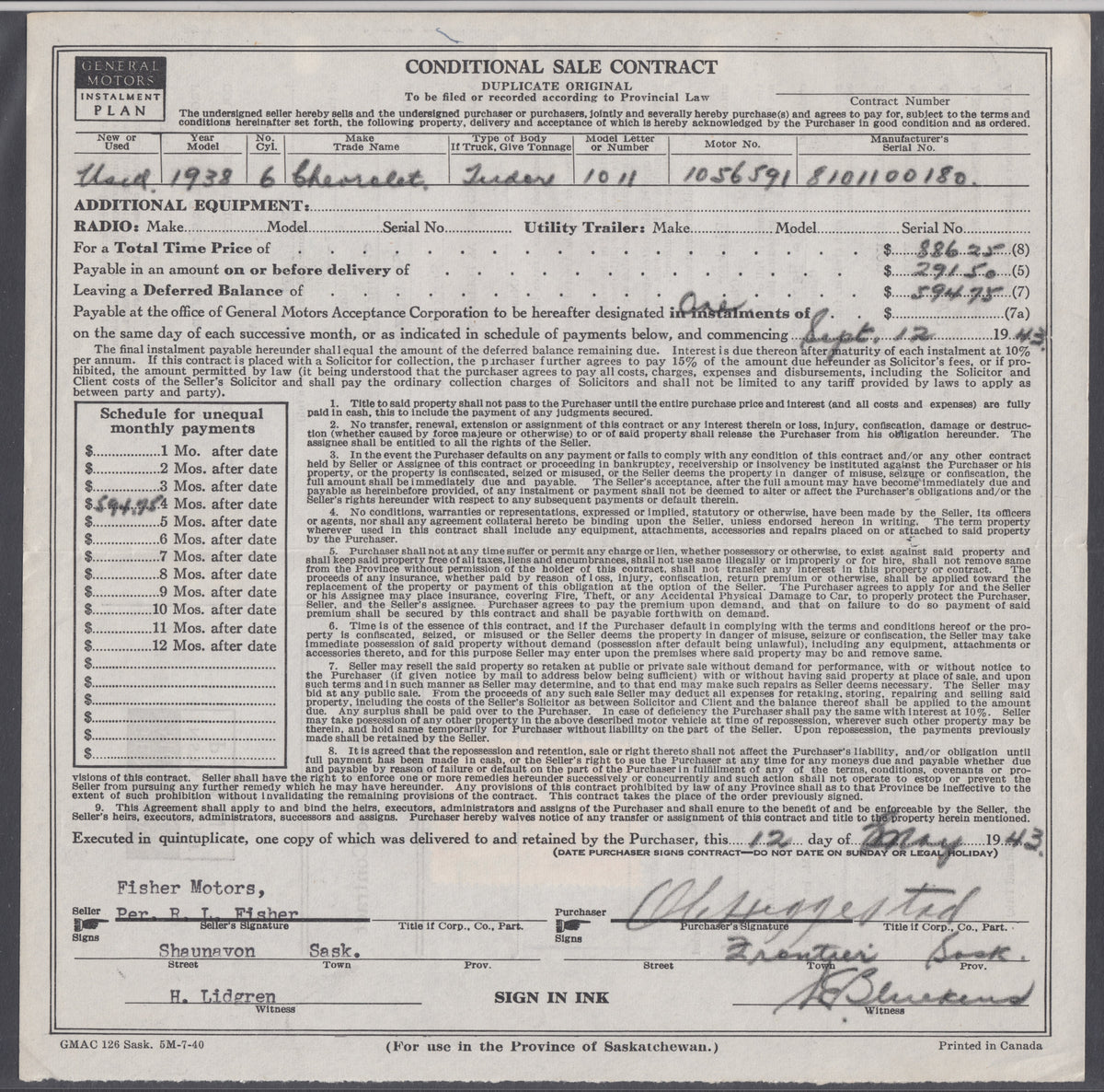 0052SL2110 - SL52 - Saskatchewan Document