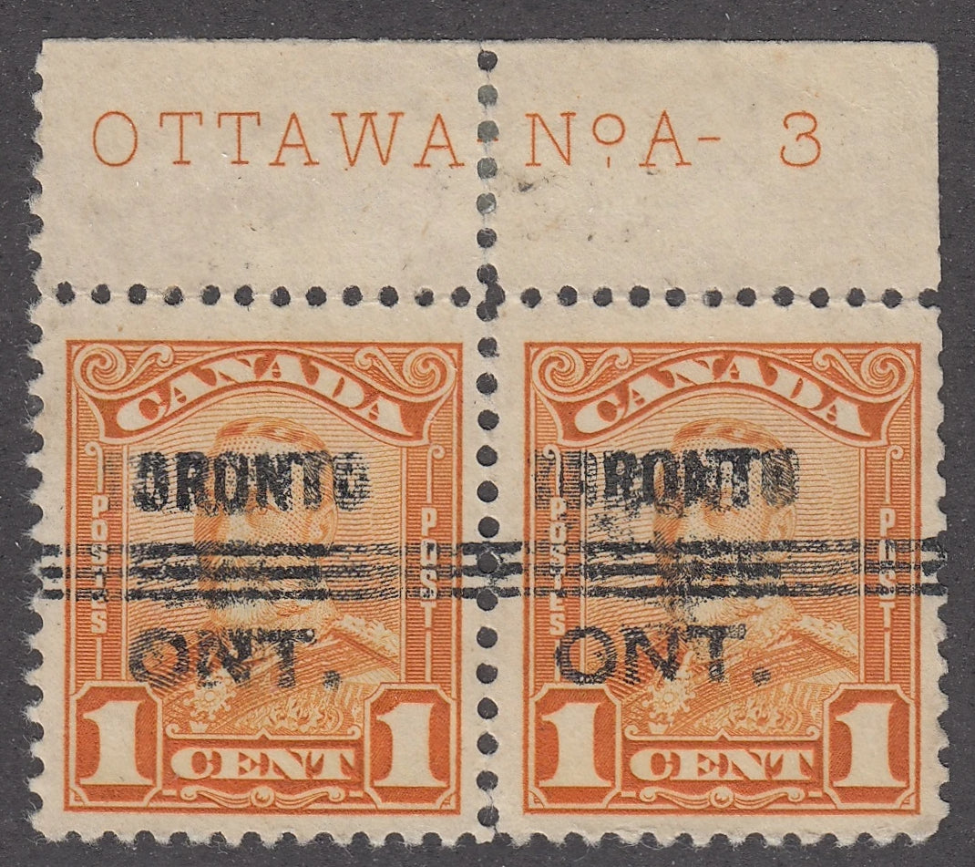 TORO012149 - TORONTO 12-149 - O/P Variety, Plate Pair