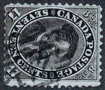 0019CA1707 - Canada #19, Irish Diamond Numeral Cancel