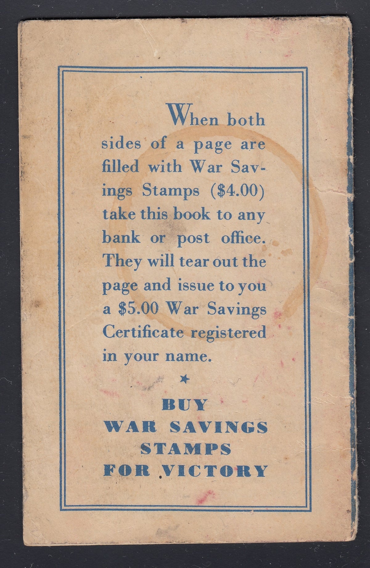 0005WS1712 - FWS - War Savings Stamp Book