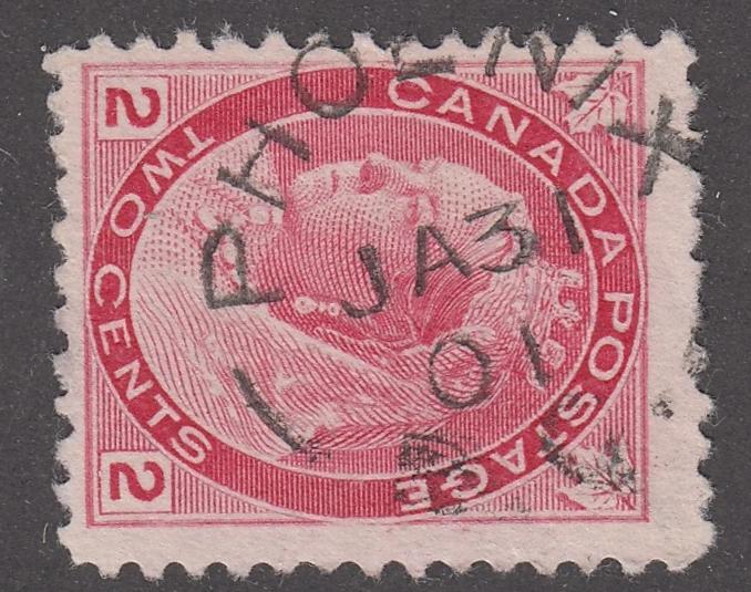 0077CA2201 - Canada #77 - BC Town Cancel