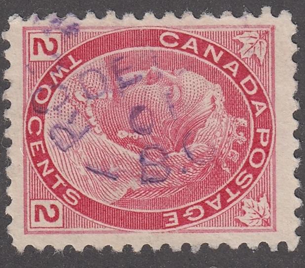 0077CA2201 - Canada #77 - BC Town Cancel