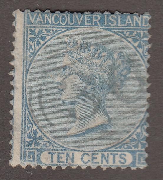 0006BC1708 - British Columbia #6 - Used, Nanaimo - Deveney Stamps Ltd. Canadian Stamps