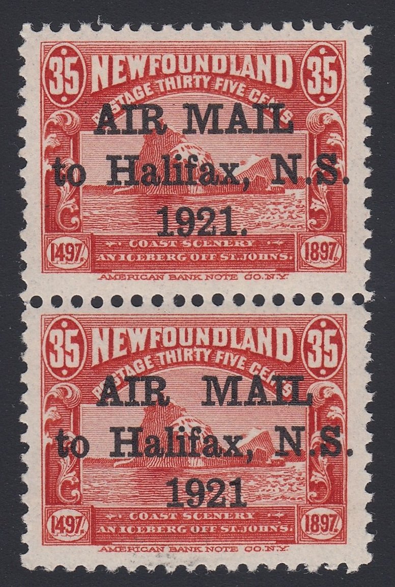 0273NF1806 - Newfoundland C3h, C3 - Mint Vertical Pair, w/Cert