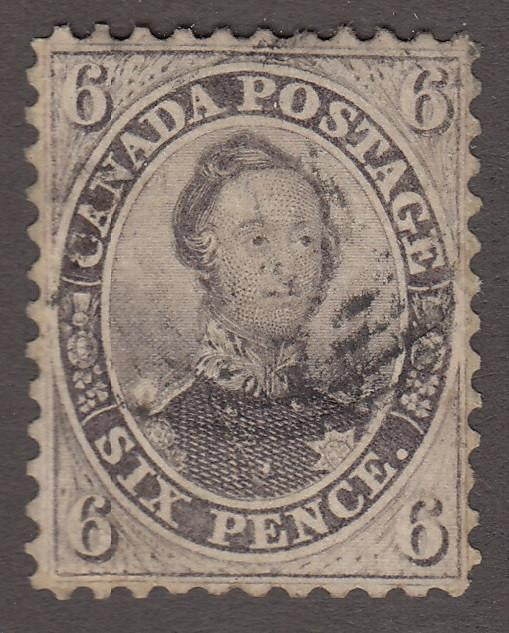 0013CA1708 - Canada #13i - Used Stitch Watermark - Deveney Stamps Ltd. Canadian Stamps