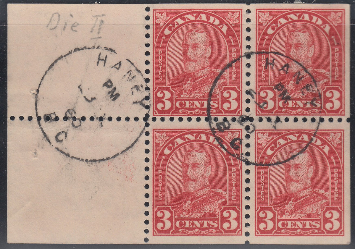 0167CA1708 - Canada #167a - Used Booklet Pane