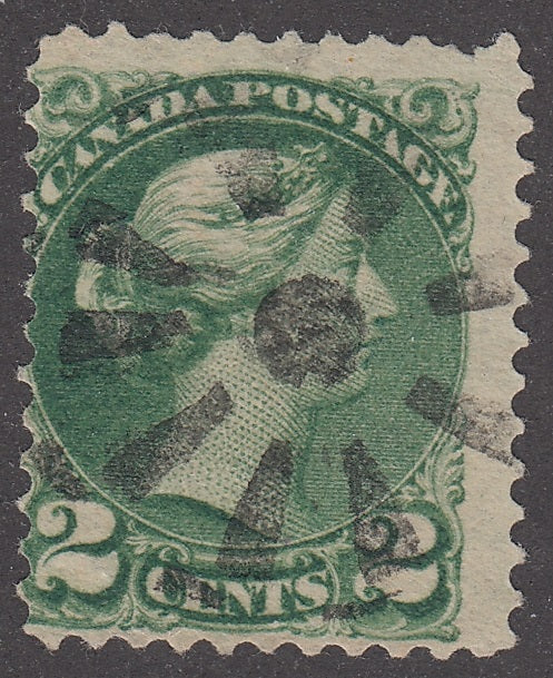 0036CA2201 - Canada #36, Fancy Cork Cancel