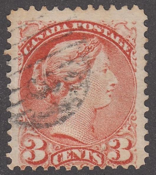 0037CA2201 - Canada #37 - NB Numeral Cancel