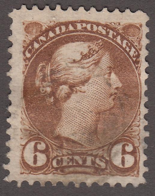 0039CA1708 - Canada #39iv - Used, Neck Flaw Variety