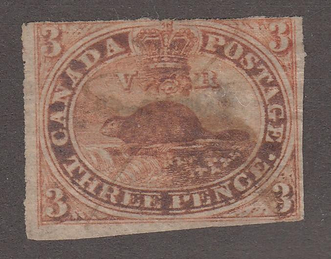 0004CA1708 - Canada #4vii - Used Major Re-Entry - Deveney Stamps Ltd. Canadian Stamps