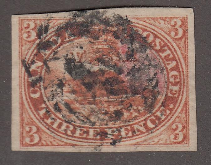 0004CA1708 - Canada #4x - Used Stitch Watermark - Deveney Stamps Ltd. Canadian Stamps