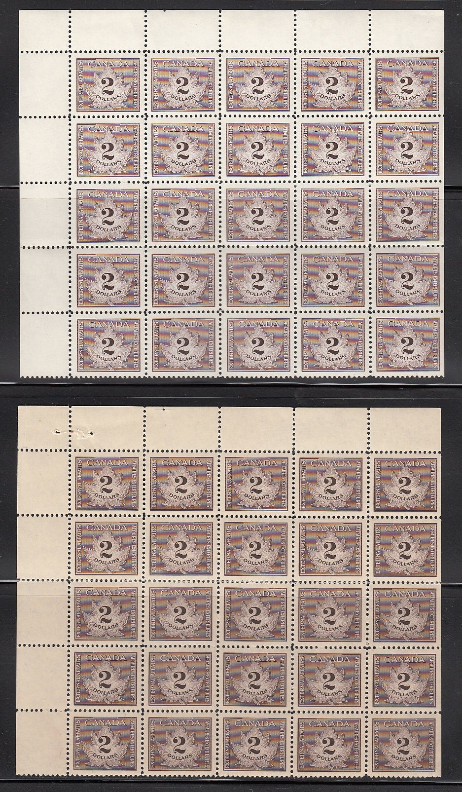 0021WS1708 - FCF4, 4a - Mint Blocks of 25