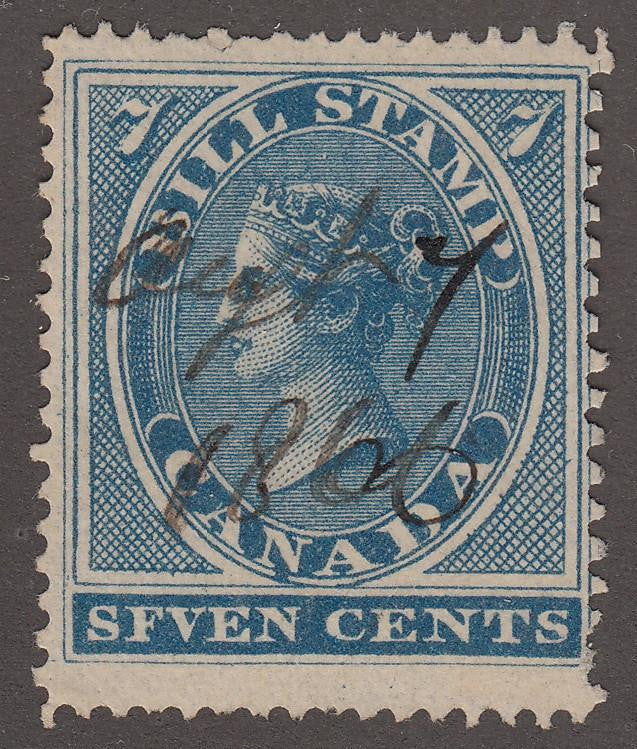 0007FB1707 - FB7a - Used &#39;SFVEN&#39; error - Deveney Stamps Ltd. Canadian Stamps