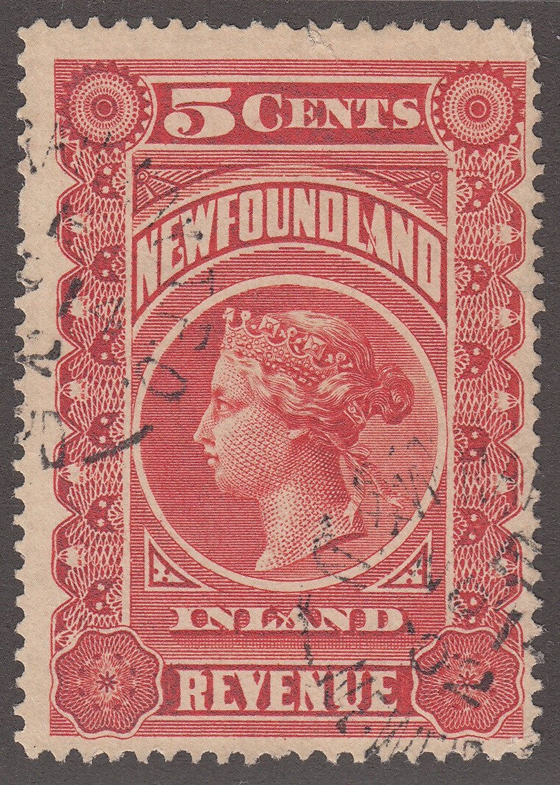 0001NF1708 - NFR1 - Used, Fully Dated - Deveney Stamps Ltd. Canadian Stamps