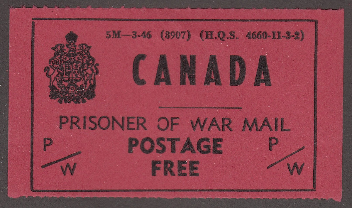 0006PW1708 - PWF6 - Mint - Deveney Stamps Ltd. Canadian Stamps