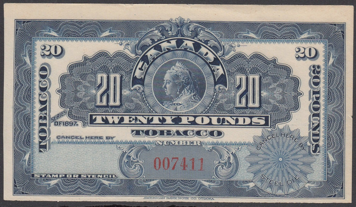 0200FT1708 - 20 Pounds Tobacco - Mint Label, 1897