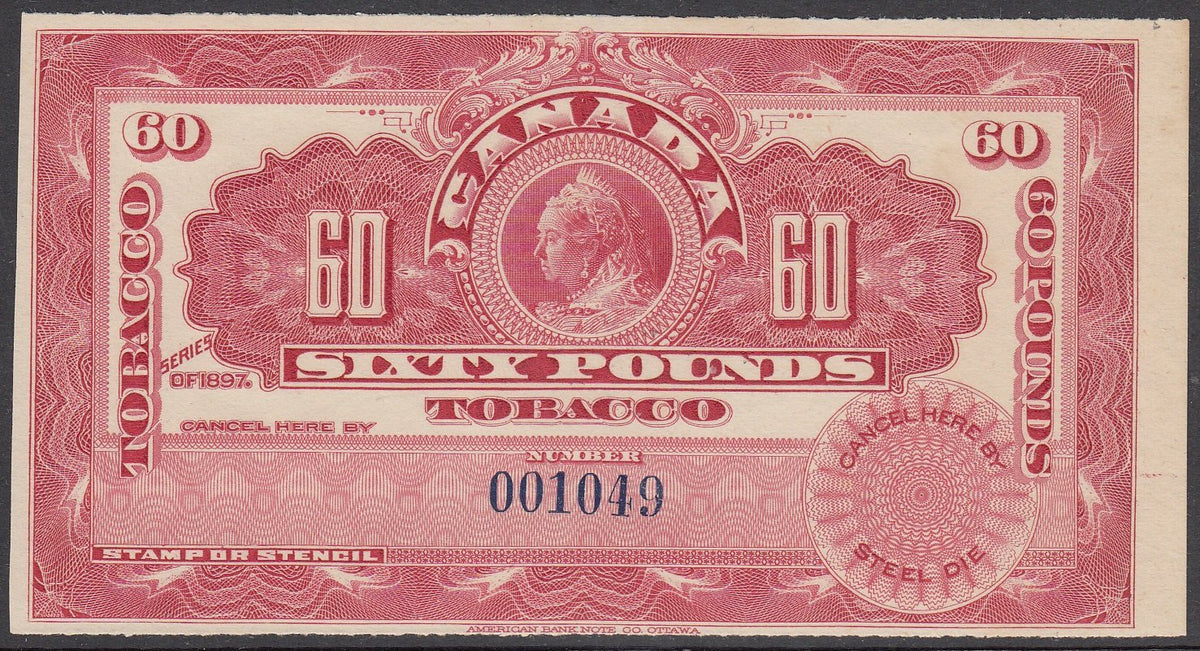 0600FT1708 - 60 Pounds Tobacco - Mint Label, 1897