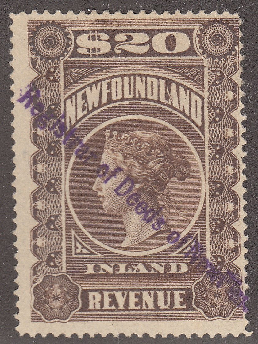 0008NF1708 - NFR8 - Used - Deveney Stamps Ltd. Canadian Stamps