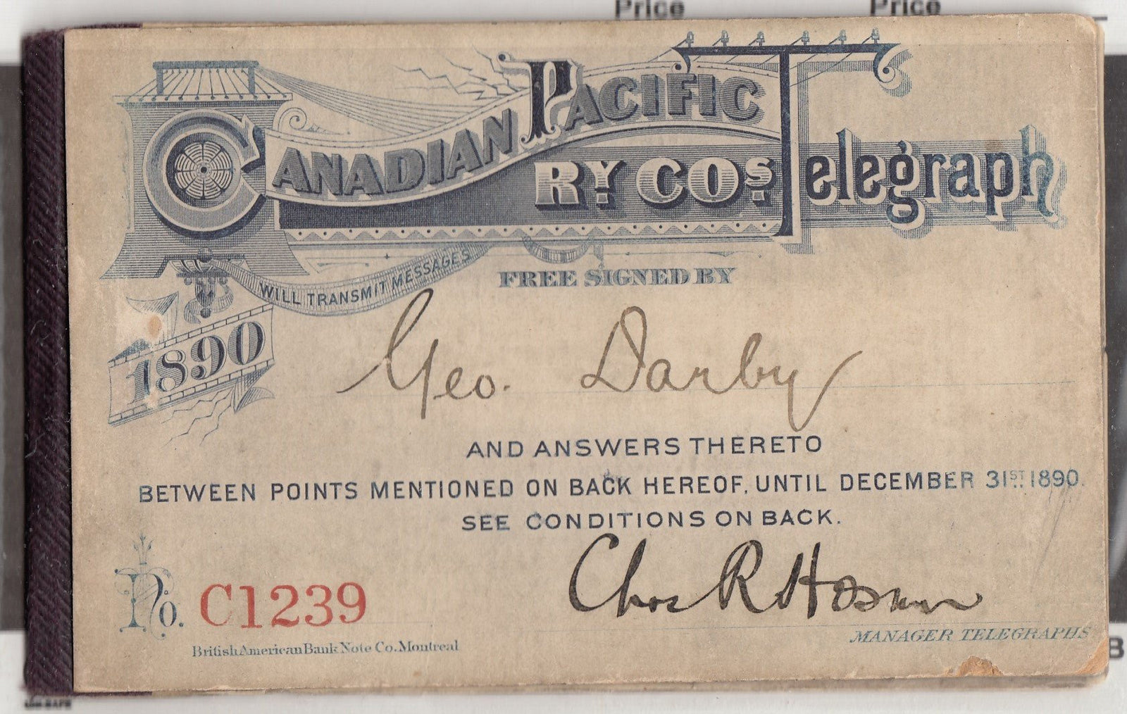 0003TE1707 - TCP 3 - Booklet - Deveney Stamps Ltd. Canadian Stamps