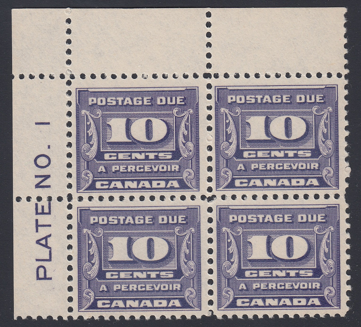 0130CA1708 - Canada J14 - Mint Block of 4