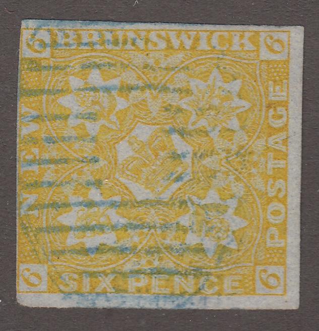 0002NS1708 - New Brunswick #2 - Used - Deveney Stamps Ltd. Canadian Stamps