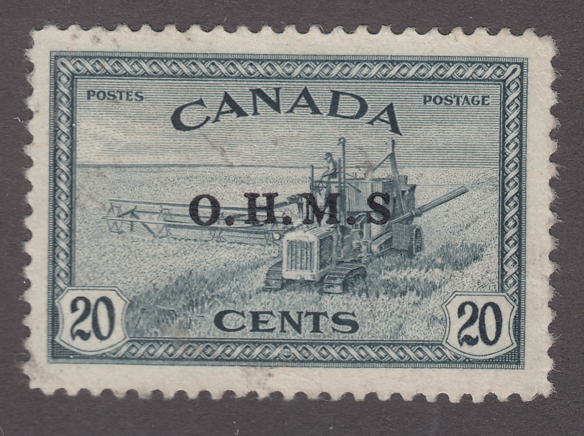 0354CA1707 - Canada O8a - Used, No Period Variety