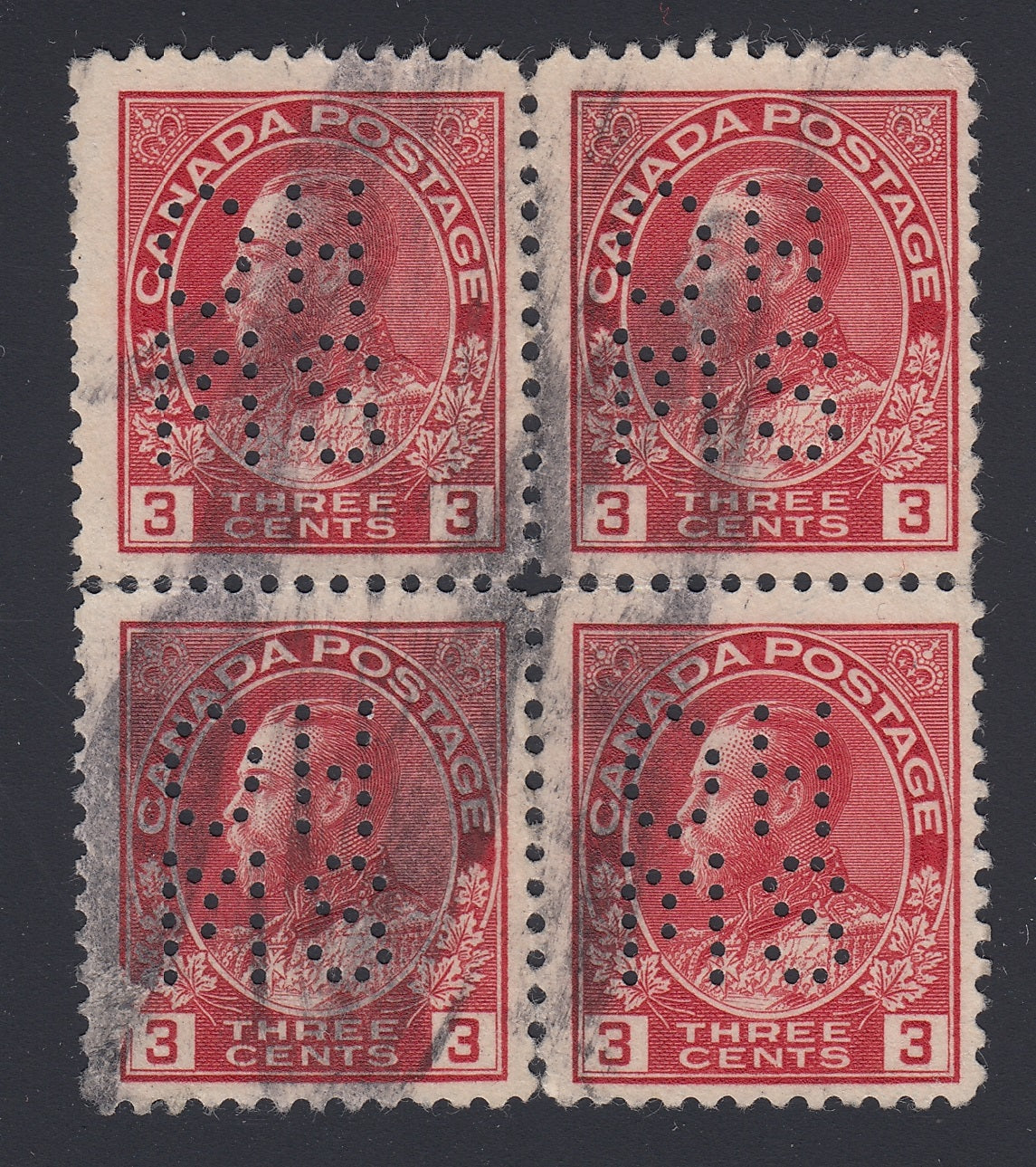 0172CA1804 - Canada OA109 &#39;A&#39; - Used Block of 4