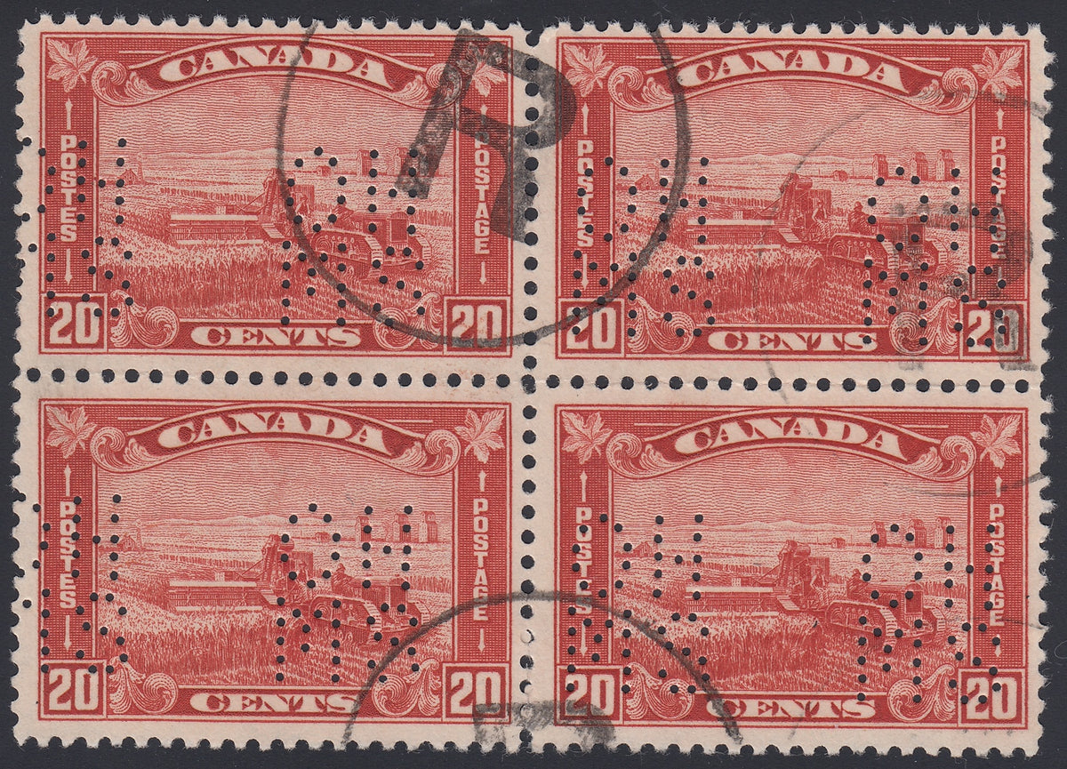 0219CA1804 - Canada OA175s &#39;A&#39; - Used Block of 4