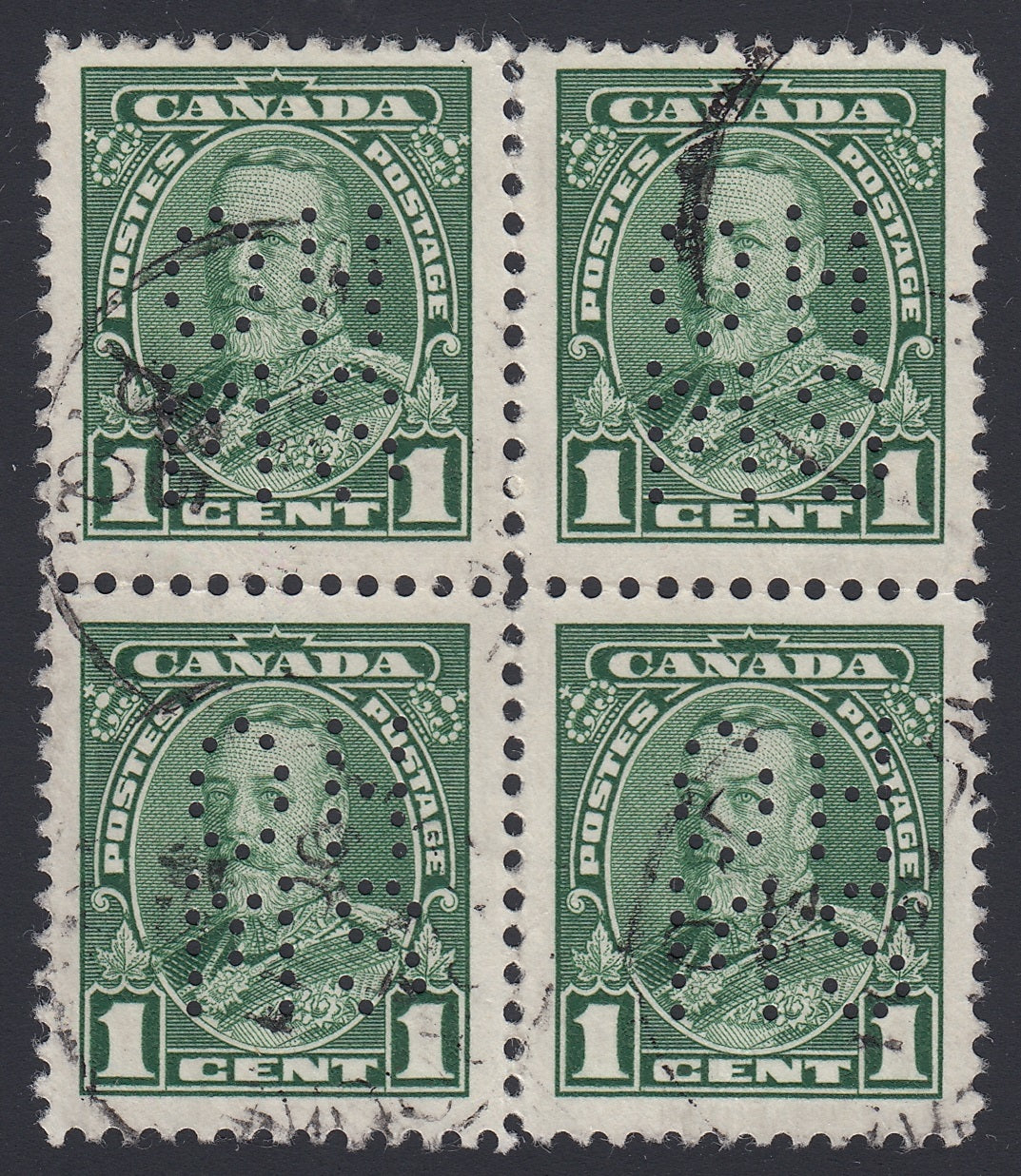 0247CA1804 - Canada OA217s &#39;A&#39; - Used Block of 4