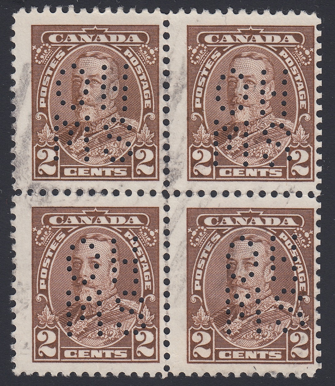 0248CA1804 - Canada OA218s &#39;A&#39; - Used Block of 4